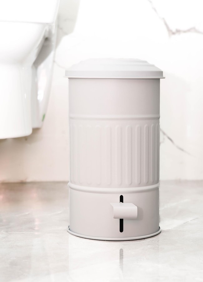 The Mia Çöp Kovası Banyo 5 Lt Beyaz MGL0009