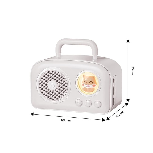 Jwin BR-220 Radyolu Bluetooth Hoparlör - Beyaz
