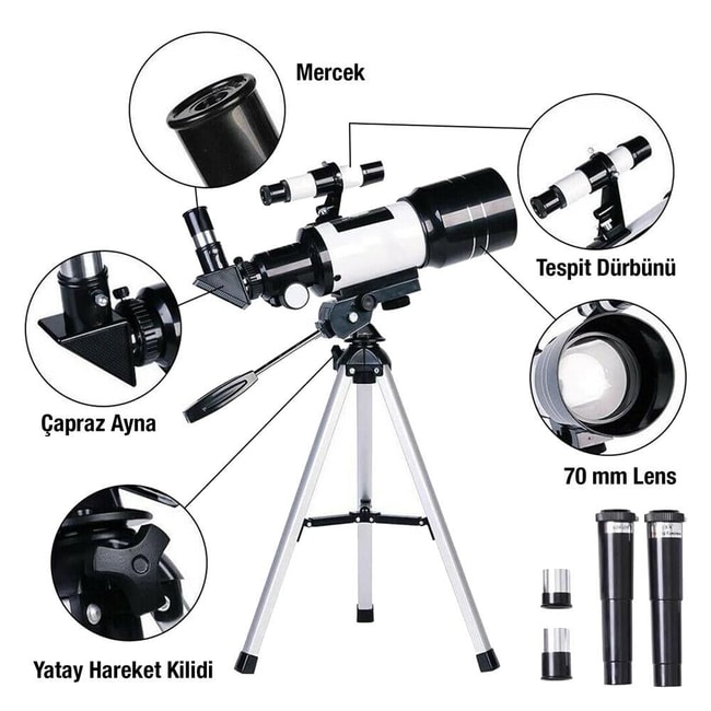 Jwin JT-30070 Tripodlu Teleskop