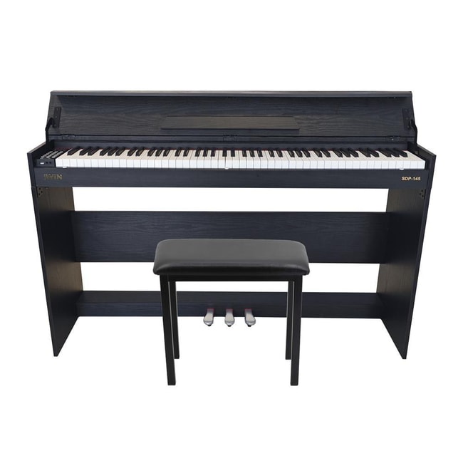 Jwin Sapphire SDP-145 Çekiç Aksiyonlu 88 Tuşlu Dijital Piyano + Tabure - Siyah