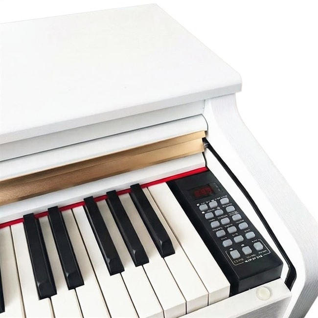 Jwin Sapphire SDP-215 Çekiç Aksiyonlu 88 Tuşlu Dijital Piyano + Tabure - Beyaz