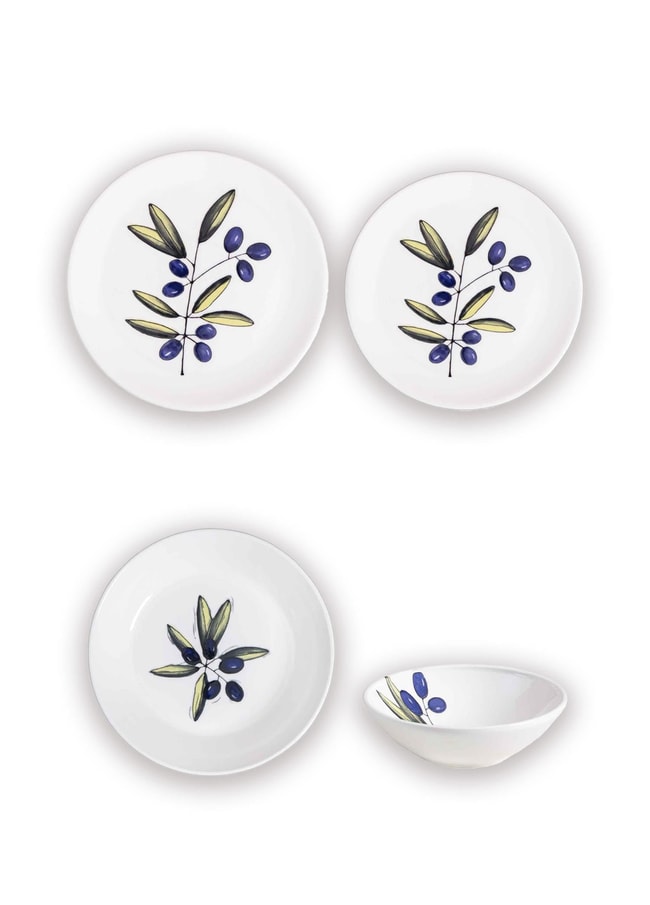 The Mia Olivos 6 Kişilik Yemek Takımı 24 Parça Set 1