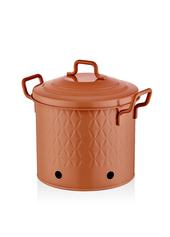 The Mia Prizma Patates Soğan Kabı Terracota 30x30x30 cm