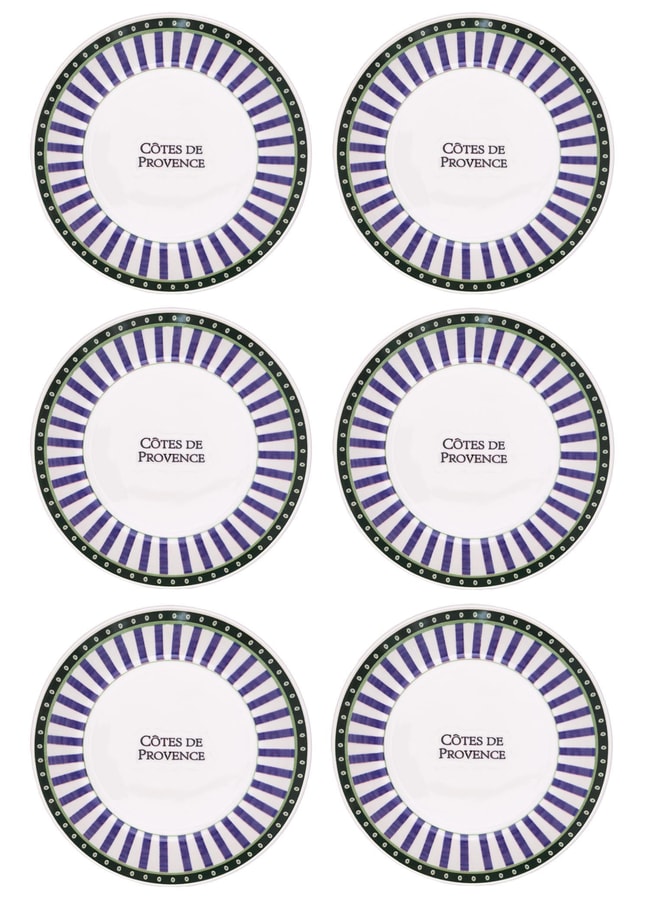 The Mia Provence Yemek Tabağı 6lı Set 20 cm