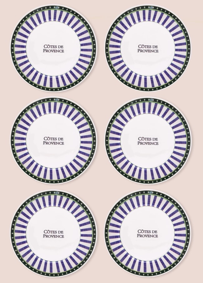 The Mia Provence Yemek Tabağı 6lı Set 20 cm