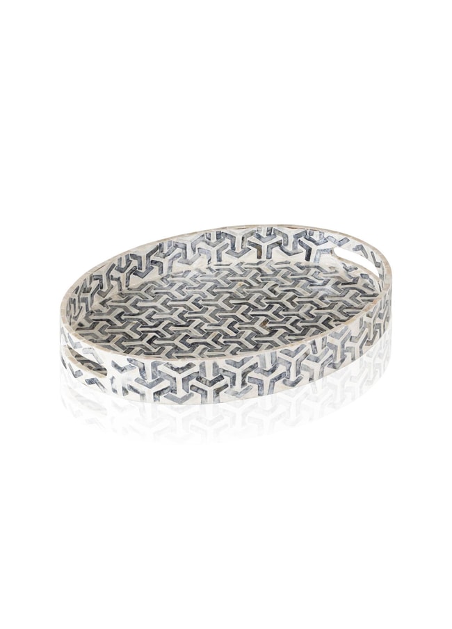 The Mia Sedef Oval Tepsi 50x36x6 cm TLC0094