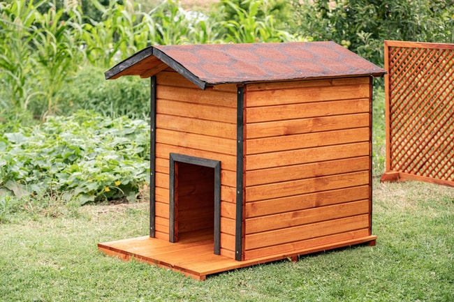 Alaçam Ahşap Köpek Kulübesi