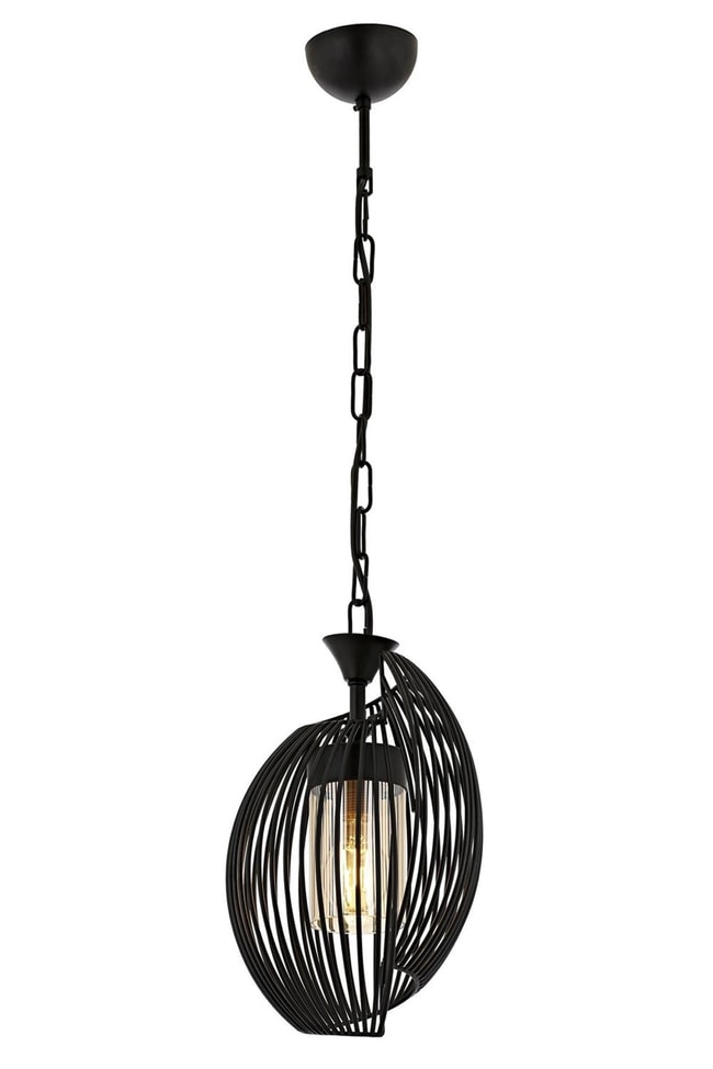 Avonni AV-1905-1BSY Siyah Boya Modern Avize E27 Metal Cam 20 cm