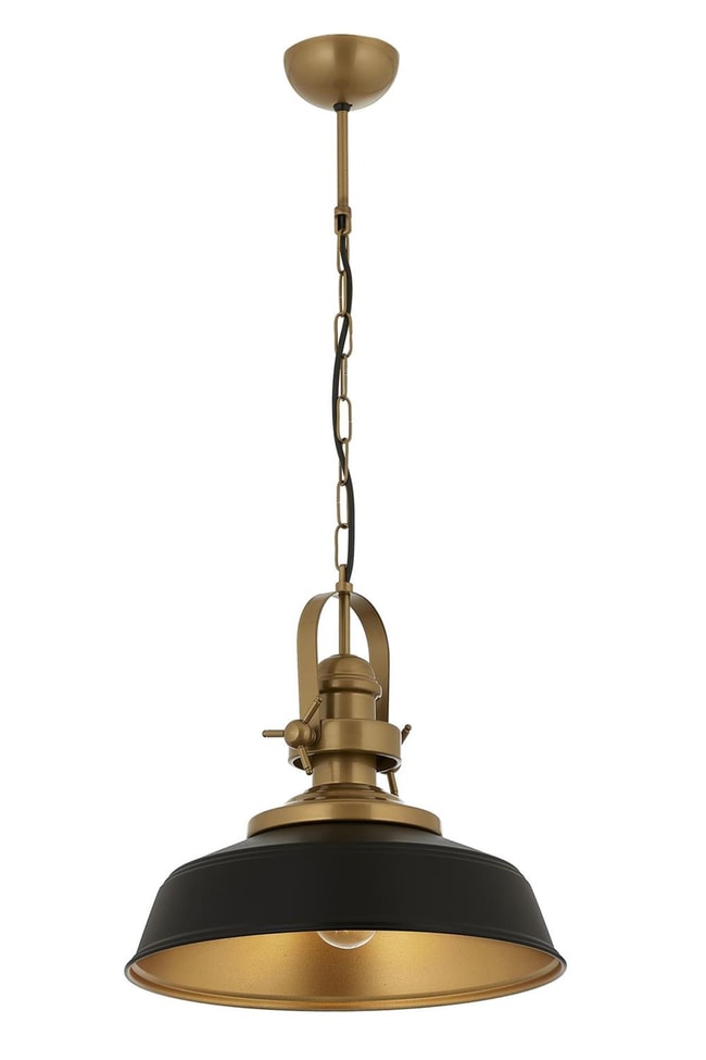 Avonni AV-4106-M32-BSY Siyah Boya Modern Avize E27 Metal 35 cm