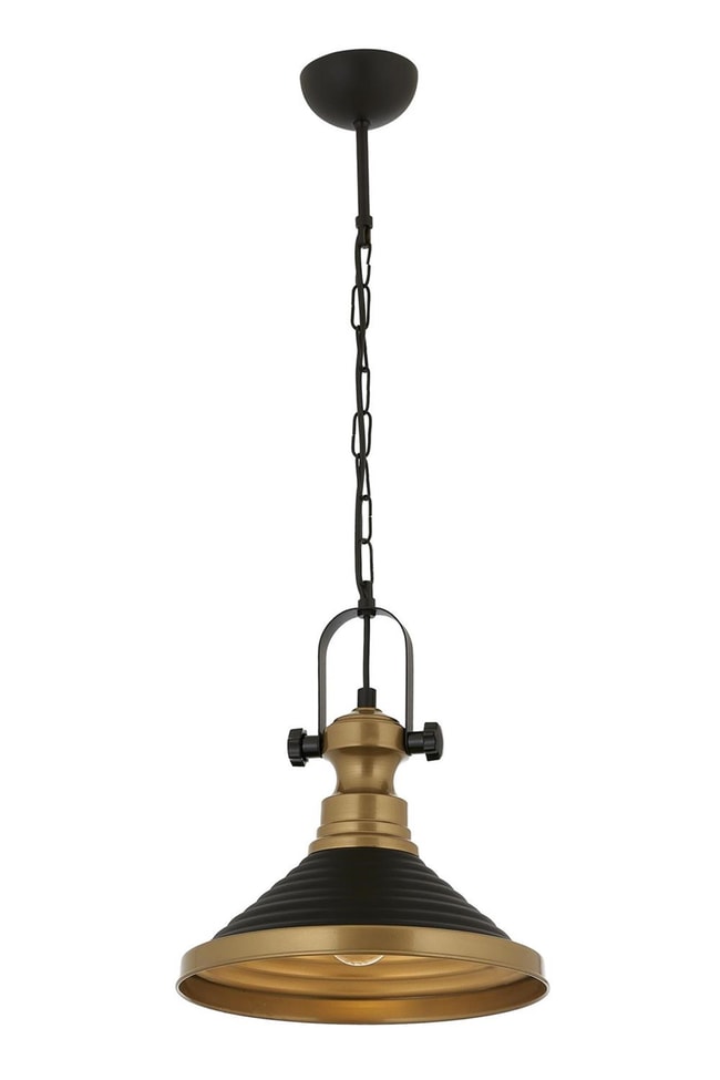 Avonni AV-4106-M34-BSY Siyah Boya Modern Avize E27 Metal 29 cm