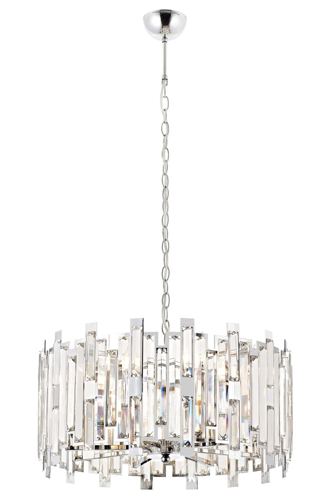 Avonni AV-4307-K50 Krom Kaplama Klasik Avize E14 Metal Kristal 50 cm