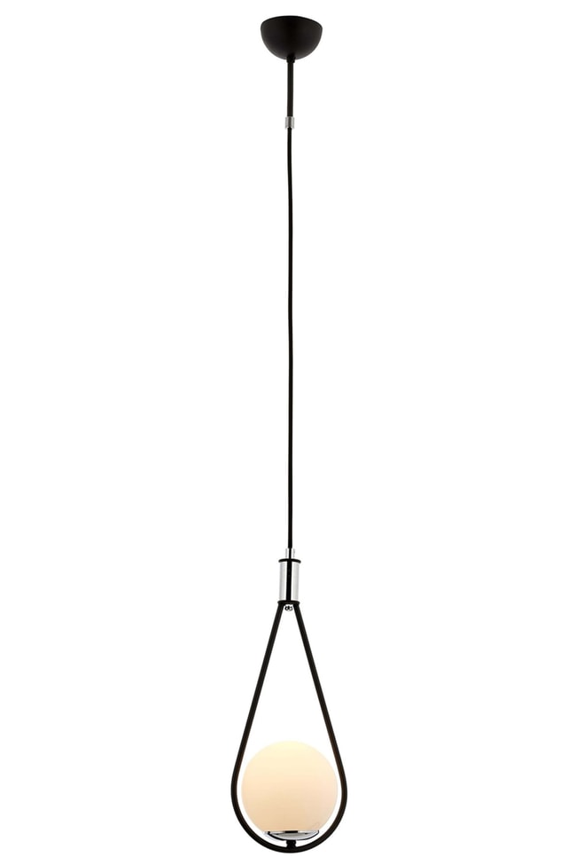 Avonni AV-4316-1BSY Siyah Boya Modern Avize G9 Metal Cam 20 cm