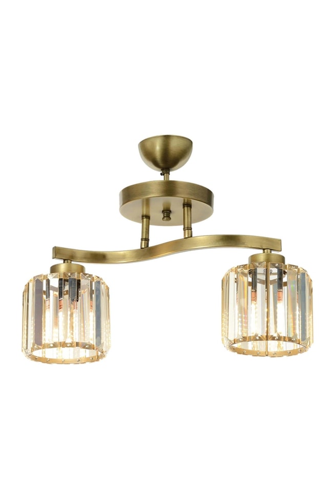 Avonni AV-65231-2E Eskitme Kaplama Modern Avize E27 Metal Kristal 46x17 cm