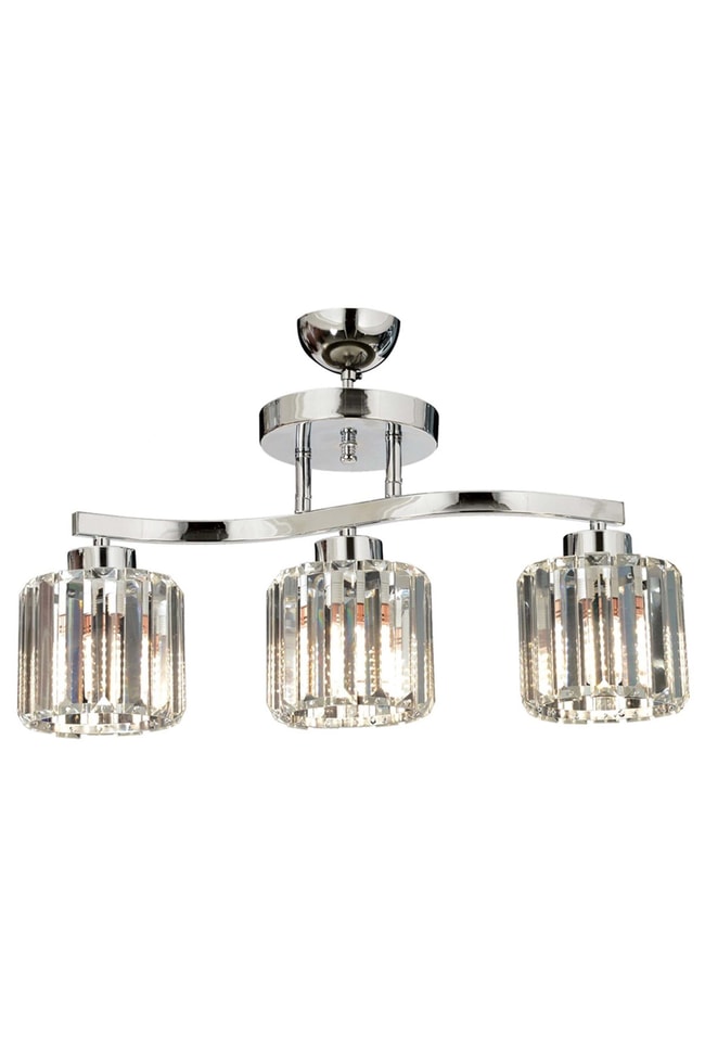 Avonni AV-65231-3K Krom Kaplama Modern Avize E27 Metal Kristal 55x17 cm
