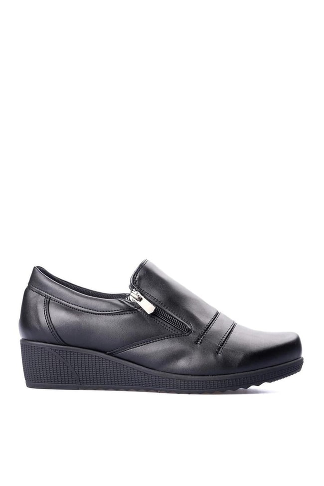 Ayakdaş Ayk03 644 Siyah Kadın Comfort Ayakkabı