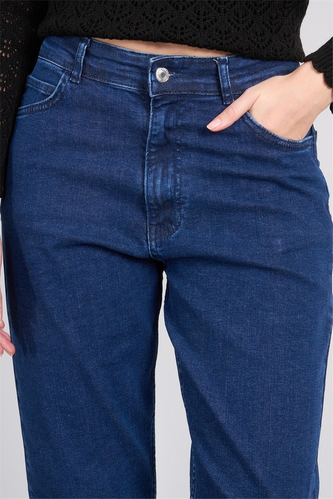 Bıg Lesson K26 6103 Acık Mavı Kadın Klasık Kot Pantolon 38-46