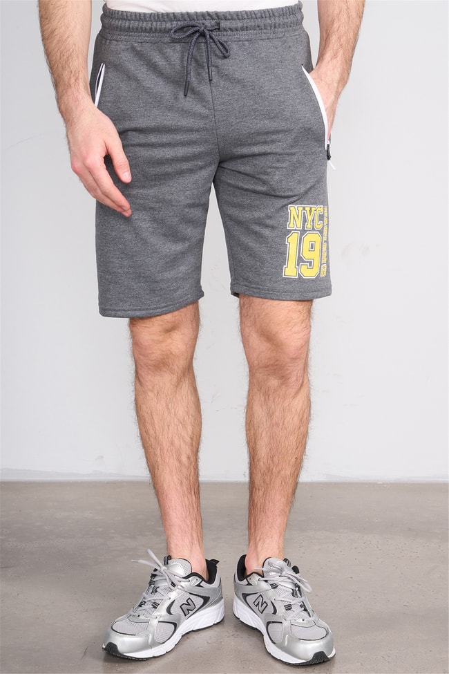 C.K Y26 1118 Mnt Antrasit Erkek Licrasız 2 İplik Short