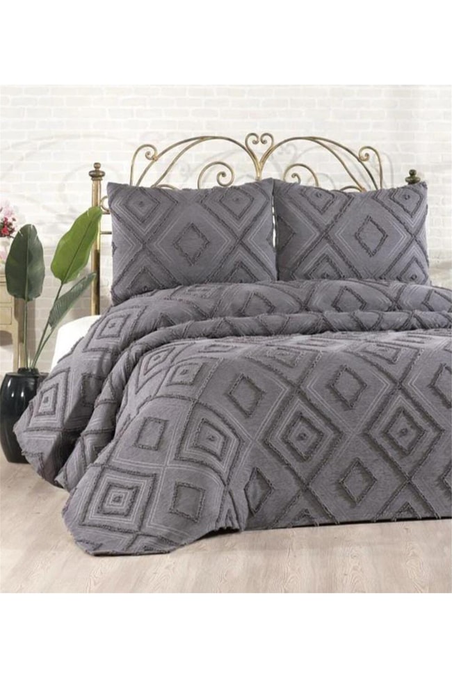Çethome Samira Çift Kişilik Pike Takımı Antrasit