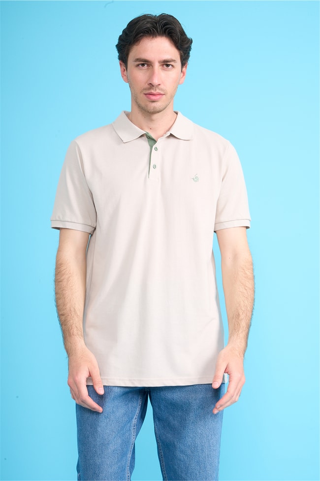 Çetinkaya Chester Polo 3047 Polo Yaka Regular Pike T-shirt Vizon