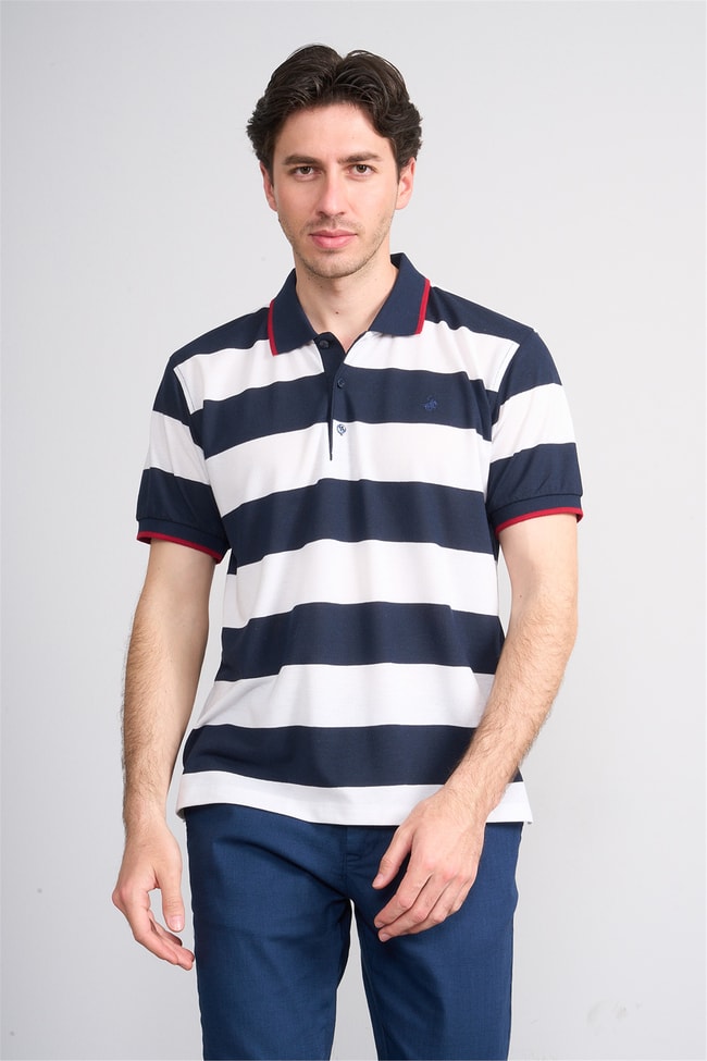 Çetinkaya Chester Polo 4111 Polo Yaka Regular Pike T-shirt Lacivert