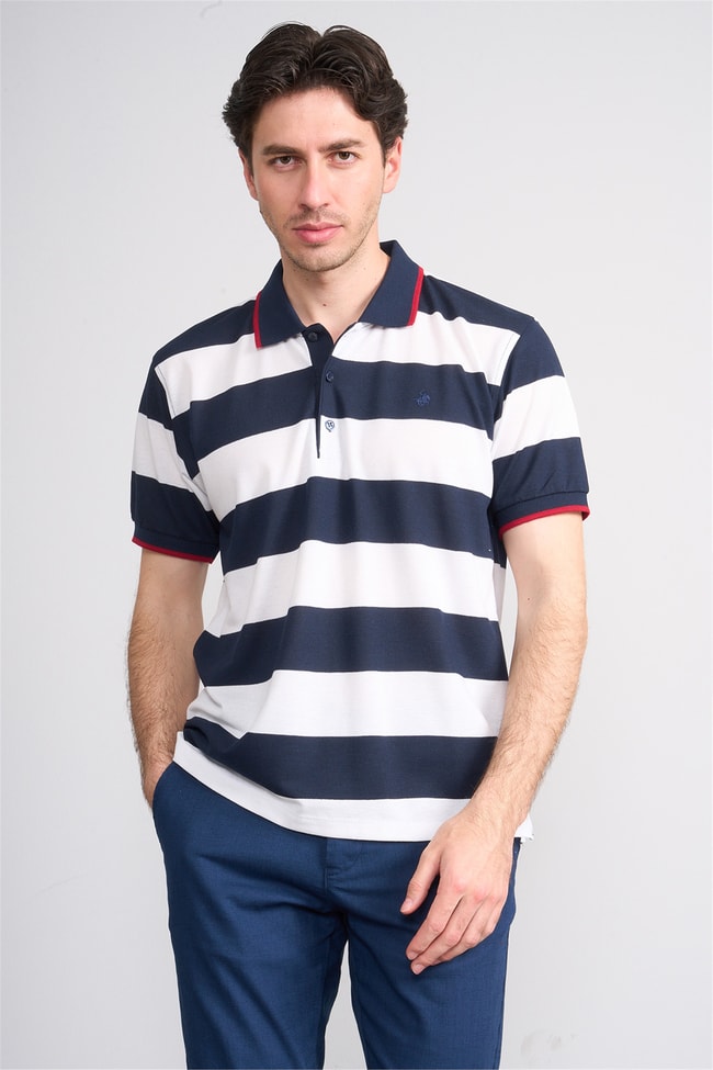 Çetinkaya Chester Polo 4111 Polo Yaka Regular Pike T-shirt Lacivert