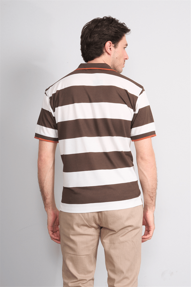 Çetinkaya Chester Polo 4111 Polo Yaka Regular Pike T-shirt Kahve