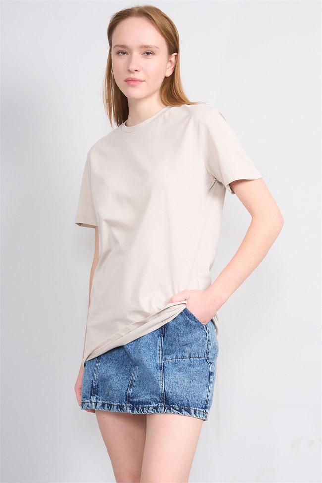C.K Y26 3264 Fithit Byn B.Yk 30/1 Penye Basic Regular T-shirt Vizon