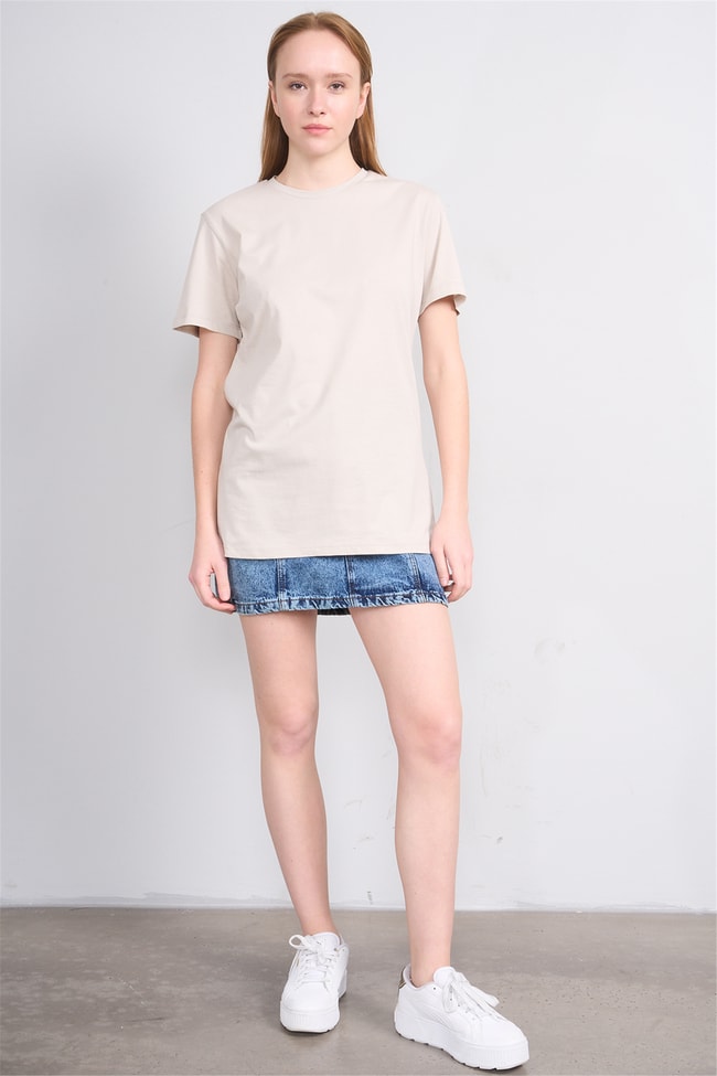 C.K Y26 3264 Fithit Byn B.Yk 30/1 Penye Basic Regular T-shirt Vizon