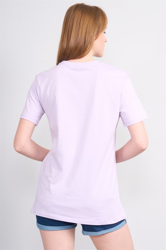 C.K Y26 3264 Fithit Byn B.Yk 30/1 Penye Basic Regular T-shirt Lila