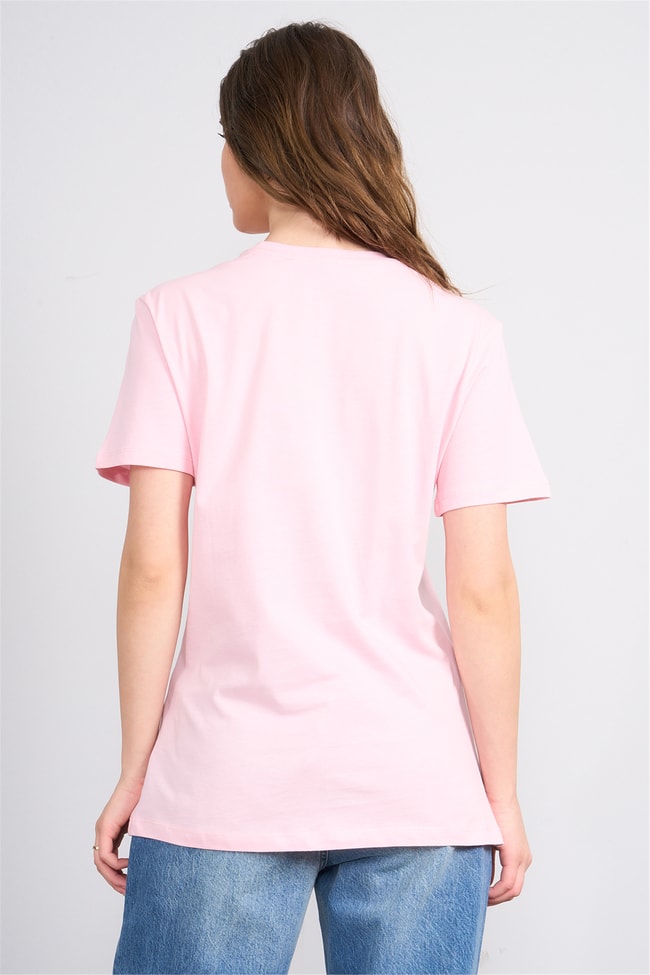 C.K Y26 8956 Fithit Byn B.Yk Regular Nakışlı T-shirt A.Pembe