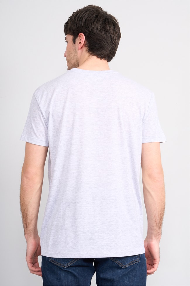 Çetinkaya Mentality 2772 Bisiklet Yaka Slimfit Basic T-shirt Karmelanj
