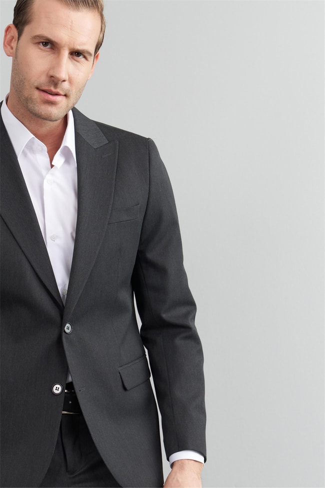 Çetinkaya Mentality 3118 Füme Yunter Loco Slim Fit Takım Elbise