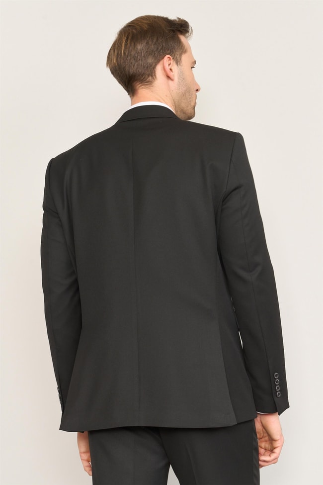 Çetinkaya Mentality 3118 Siyah Yunter Loco Slim Fit Takım Elbise