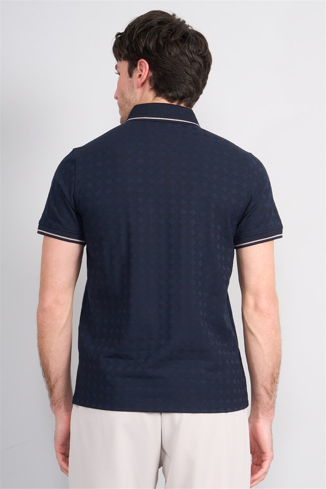 Çetinkaya Mentality 4559 Polo Yaka Regular Modelli T-shirt Lacivert