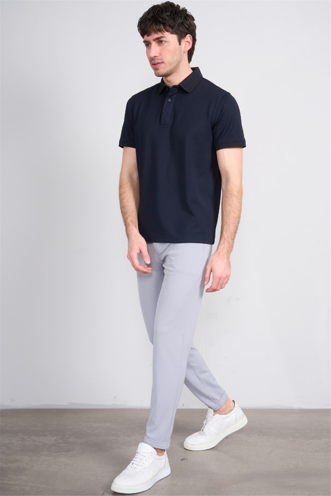 Çetinkaya Mentality 4565 Polo Yaka Regular Modelli T-shirt Lacivert