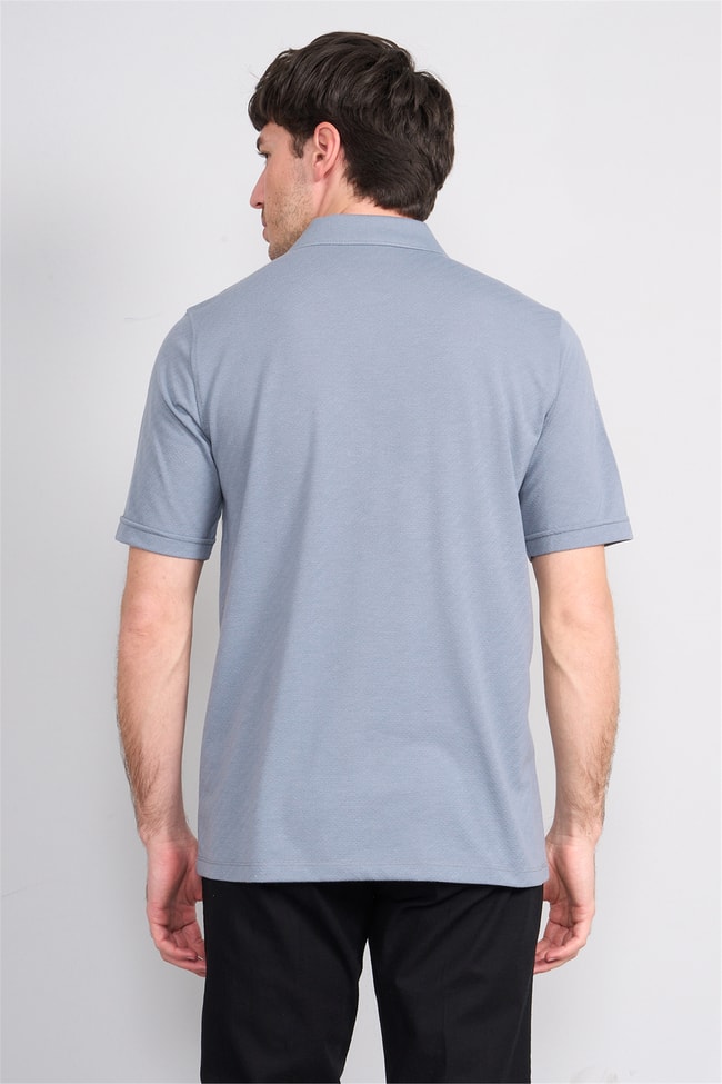 Çetinkaya Mentality 4596 Polo Yaka Regular Modelli T-shirt Gri