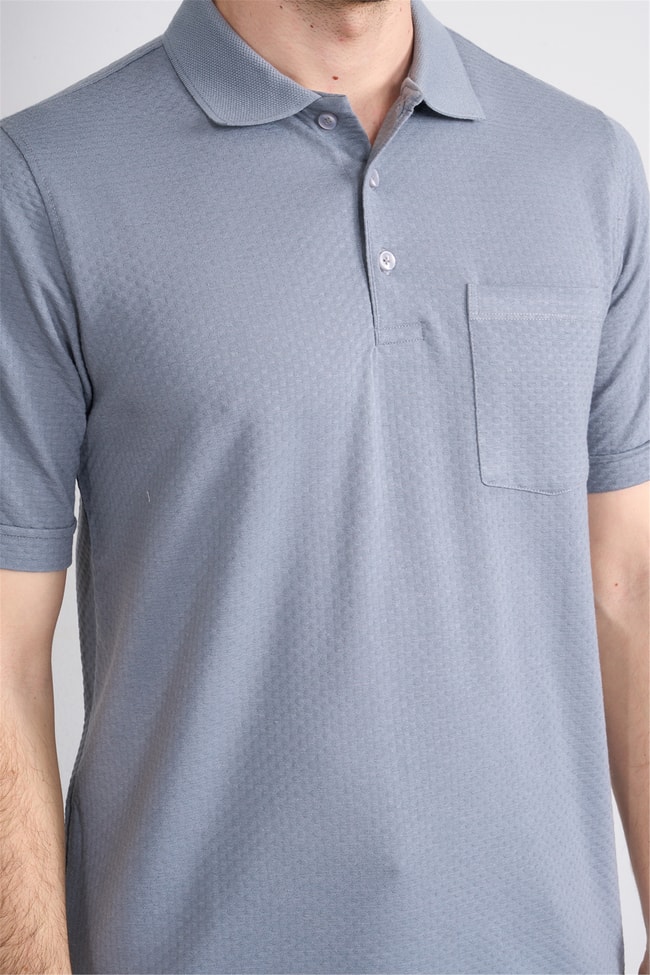 Çetinkaya Mentality 4598 Polo Yaka Regular Modelli T-shirt Gri