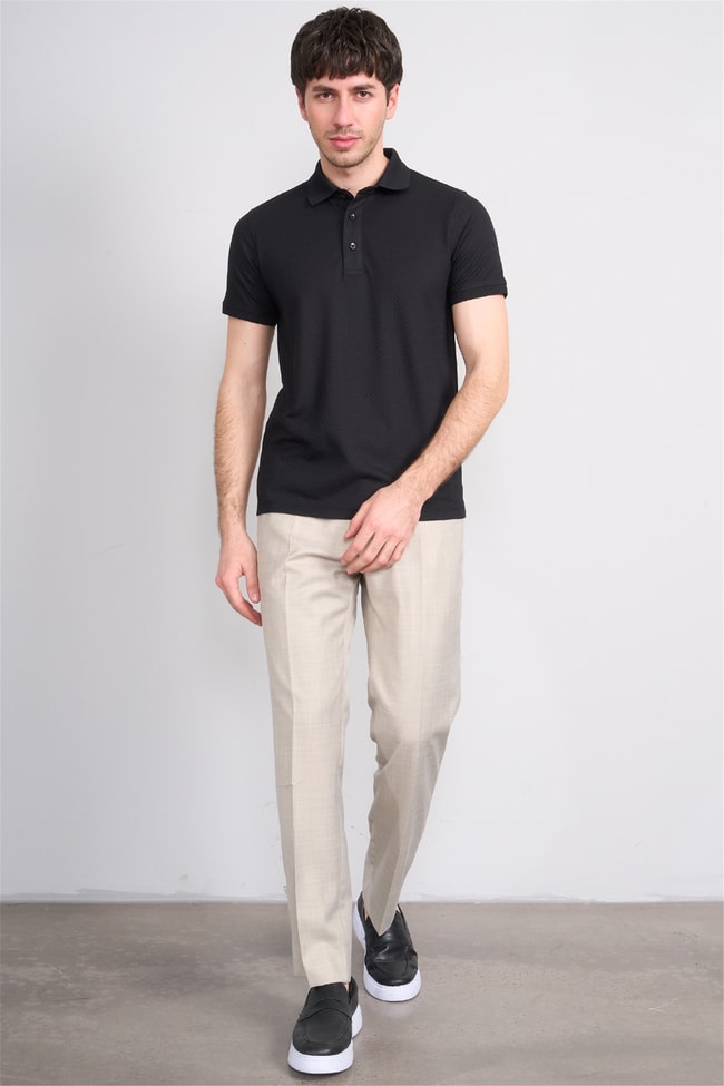 Çetinkaya Mentality 4598 Polo Yaka Regular Modelli T-shirt İndigo