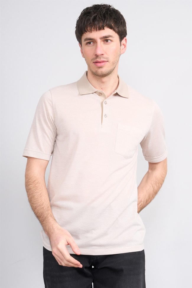 Çetinkaya Mentality 4626 Polo Yaka Regular Modelli T-shirt Toprak