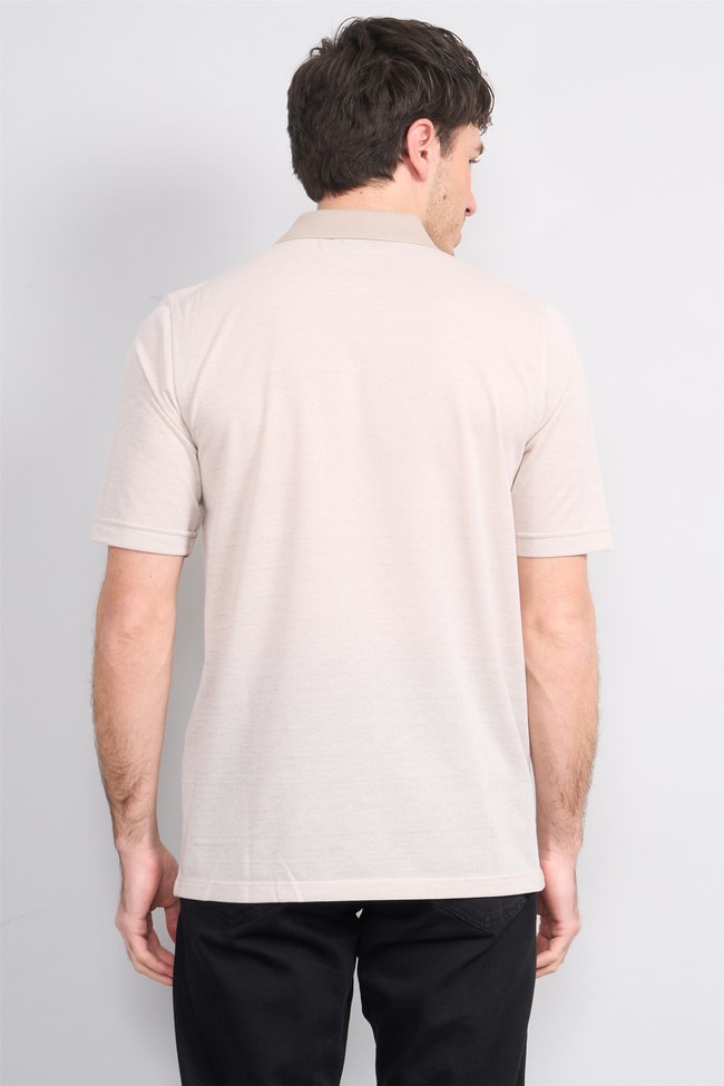 Çetinkaya Mentality 4626 Polo Yaka Regular Modelli T-shirt Toprak