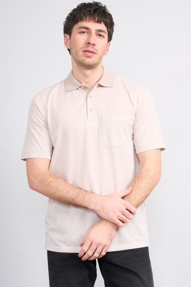 Çetinkaya Mentality 4626 Polo Yaka Regular Modelli T-shirt Toprak