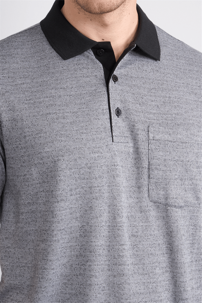 Çetinkaya Mentality 4626 Polo Yaka Regular Modelli T-shirt Siyah