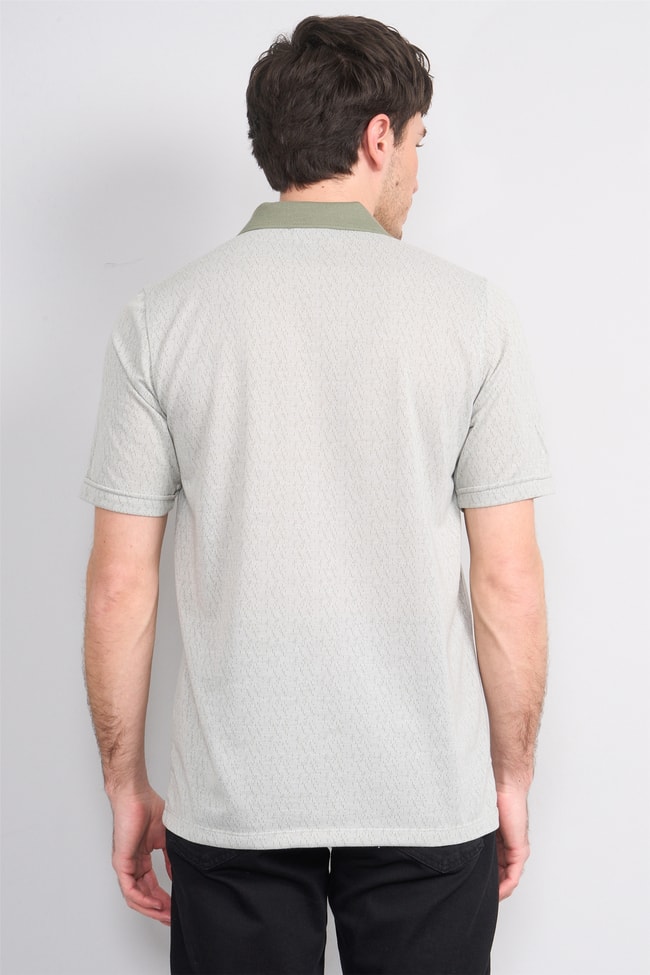 Çetinkaya Mentality 4628 Polo Yaka Regular Modelli T-shirt Haki