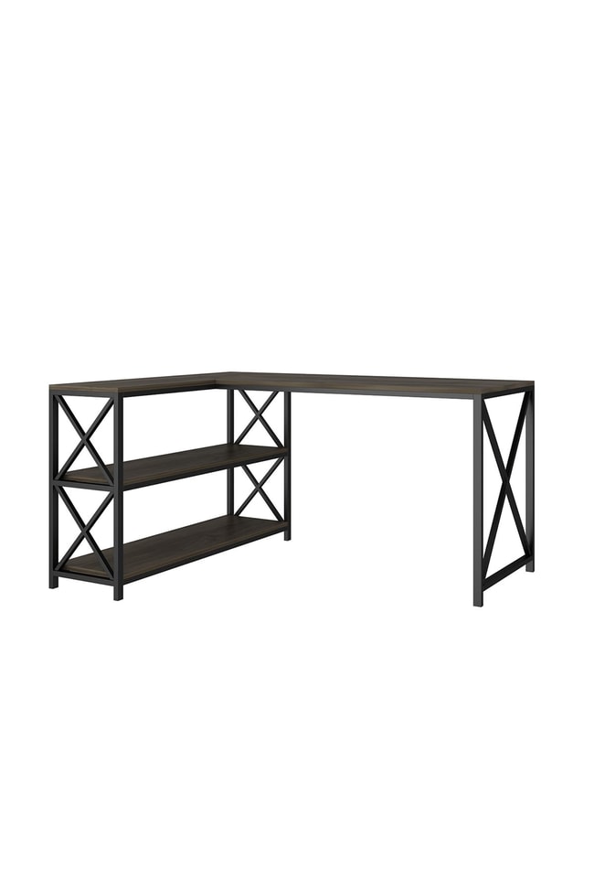 Deconode Flexy L Çalışma Masası Kahverengi DN1105K