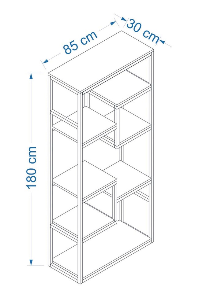 Deconode Labirent Kitaplık Kahverengi DN1019K