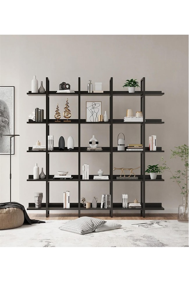 Deconode Loft Kitaplık Siyah-Antrasit DN1074SA
