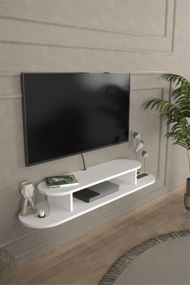Dekorister Koza Tv Sehpası Beyaz 120 cm