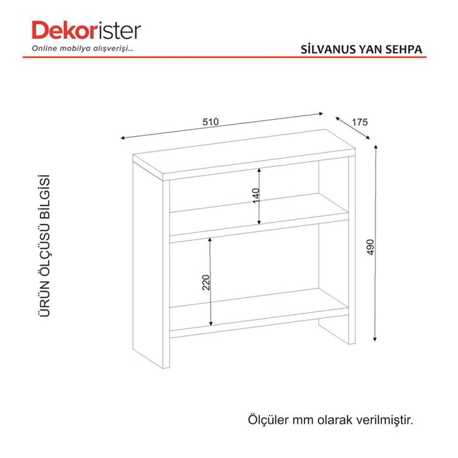 Dekorister Silvanus Yan Sehpa Beyaz