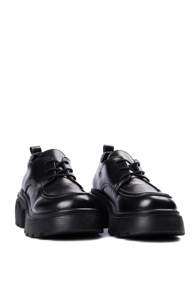 Divamod 2650 Siyah Kadın Loafer Ayakkabı
