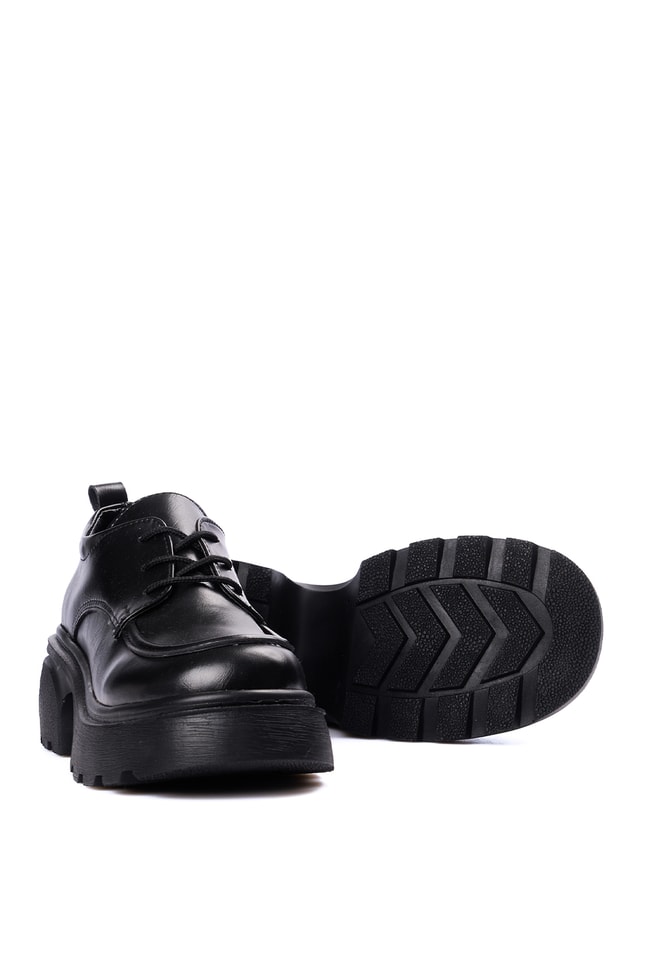 Divamod 2650 Siyah Kadın Loafer Ayakkabı